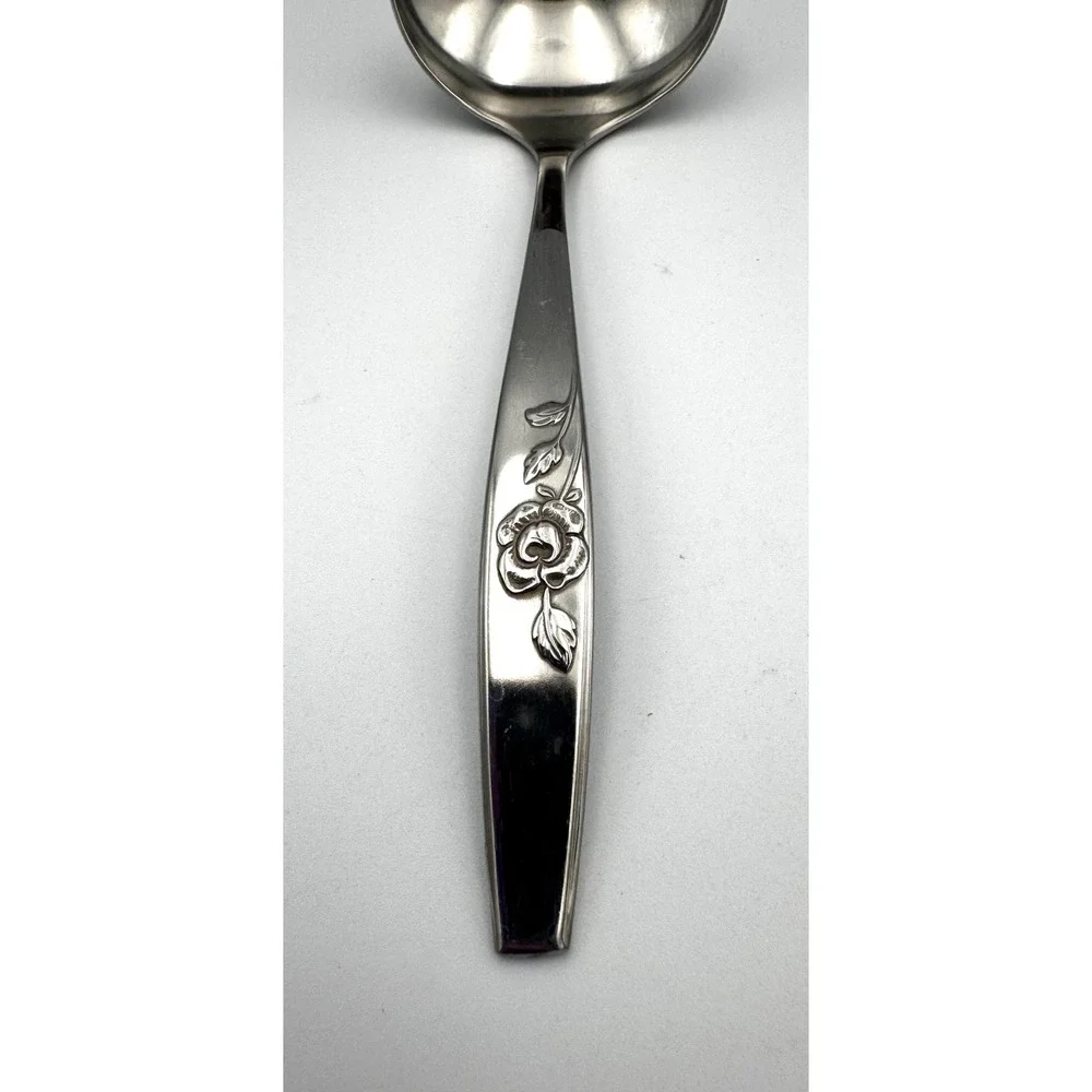 Oneida Our Rose Gravy Ladle Stainless Steel 7